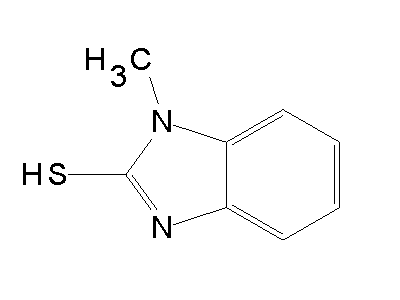 2-Mercapto-1-methylbenzimidazole structure